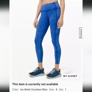 Lululemon fast and free pant size 6 high rise
